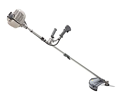 IKRA desbrozadora a Gasolina IBF 43 Incl. Bobina, Disco de 3 Puntas y arnés, 1,1 kW, Gris/Rojo