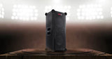 Sharp CP-LS100 Altavoz portatil de Alto Rendimiento, 120W RMS, 105dB, Carcasa de Madera, bateria Litio Intercambiable, 10 Horas (hasta), Bluetooth, Panel de 3 Canales TRS/XLR (x2), Aux/Bluetooth