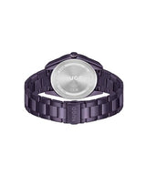 HUGO Reloj Analógico de Cuarzo Multifunción para Mujer Colección #Fast FOR Her con Correa de Acero Inoxidable Púrpura - 1540170