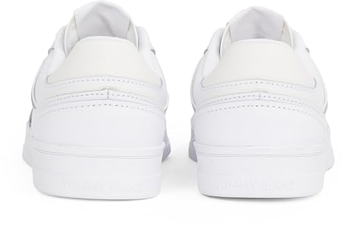 Tommy Jeans Low Profile Sneaker Mujer Greenwich Leather Elegante, Blanco (White), 37