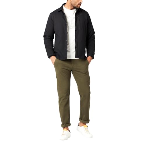 Dockers Slim Fit Ultimate Chino Pants, Pantalones Casuales para Hombre, Verde (Army Olive), 32W / 30L