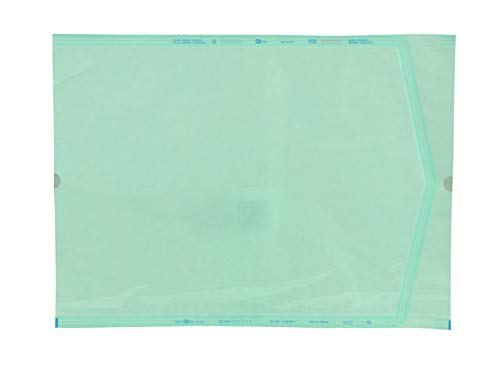 Eline-Bolsas Autoadhesivas para Esterilización por Vapor o ETO, en Papel y Film Médico, Tira Adhesiva Doble Cara y pliegue de cierre, Dimensiones Externas/Internas mm: 90x165/68x150, 2400 uds (12x200)