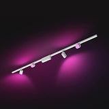 Philips Hue - Perifo Iluminación en carril Luz Blanca y de Colores - Set carril y 4 focos (blanco) - 212cm - Anclajes incluidos