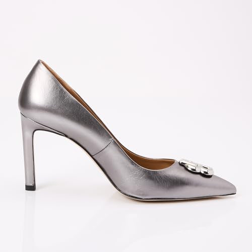 BOSS Janet_Pump90_LMNSBB, Bomba Mujer, Silver, 35 EU