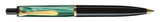 Pelikan K200 Bolígrafo Classic 200 Green-marbled detalles dorados, en caja de regalo