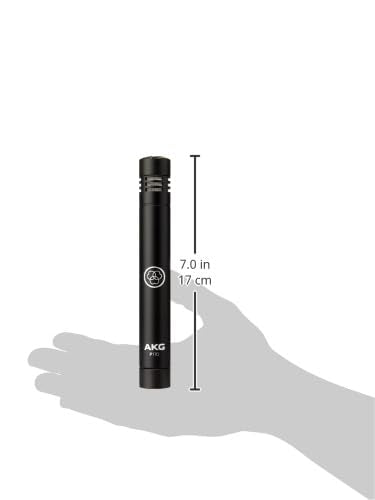 AKG P170 - Micrófono de condensador (diafragma, de estudio, pequeño), color negro