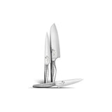 KAI Seki Magoroku Shoso Juego de cuchillos 3 piezas - Cuchillo multiusos de 12 cm, Cuchillo multiusos de 15 cm, Cuchillo de chef de 18 cm - Acero 5CR15MoV 56 (±1) HRC - Mango de acero inoxidable 18-8