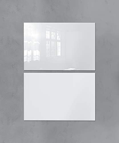 SIGEL GL520 Pizarra de cristal megnética di vetro / whiteboard, 150 x 100 cm, apenas aparecen reflejos, blanco mate - Artverum