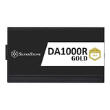 Silverstone SST-DA1000R-GM - Cybenetics Gold 1000W PCIe 5.0 Fuente de alimentación Completamente Modular, Ventilador FDB Ultra silencioso de 135 mm con función Semi-fanless
