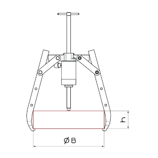 EXTRACTOR HIDRÁULICO FORZA 320X480 PARTE MECÁNICA