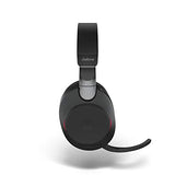 Jabra Evolve2 85 Auriculares Inalámbricos Estéreo con Cancelación de Ruido - Certificados para plataformas UC - Batería de Larga Duración - Adaptador Bluetooth USB-A - Negro