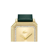 Lacoste Reloj De Movimiento De Cuarzo De Dos Manecillas para Mujer Colección Parisienne con Correa de Cuero Verde - 2001442