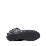 TCX - R04D Waterproof, Zapatillas de Moto Impermeables para Hombre, Certificadas con Membrana T-DRY, Cordones y Cierre de Velcro, Parte Superior de Malla, Negro/Blanco