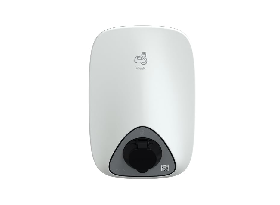 Schneider Electric EVLINK Home Smart Wallbox 11KW - Enchufe T2, estación de carga para vehículos eléctricos, Works with Wiser, detección de 6 mA, IP55, IK10