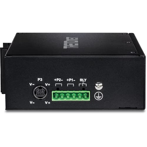 TRENDnet, TI-G162, Switch DIN-Rail Gigabit Industrial de 16 Puertos, 14 Puertos Gigabit, 2 Ranuras SFP Gigabit, Capacidad de conmutación de 32 Gbps