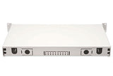 Digitus LWL - Caja de empalmes para 24 acoplamientos - LC - OS2 - 1HE 19" - Duplex multimodo - Con caja de empalmes - Montaje en rack