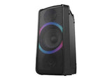 Panasonic SC-TMAX5 - Sistema de Sonido Portátil (150 W, 16 cm Woofer, Wireless, Base de Carga para Smartphone, Efectos de luz, Powerbank, CD, Bluetooth, DJ Sampler, USB, MAX DJ Effect) Negro