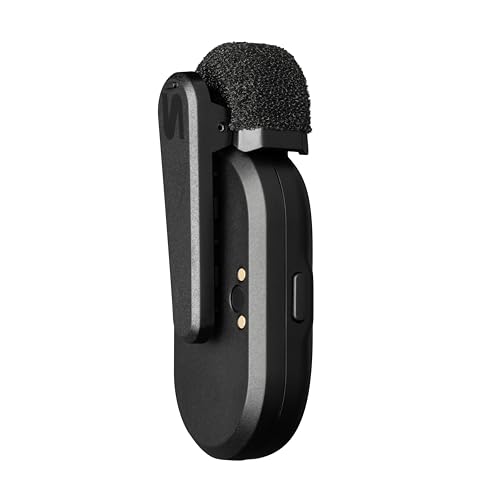 Shure MoveMic One - Pro Direct to Phone Micrófono inalámbrico Lavalier para iPhone y Android, Bluetooth Mini Mic, Carga de 24 horas, Configuración rápida, IPX4, Compact & Portable Clip Lav (MV-ONE-Z6)