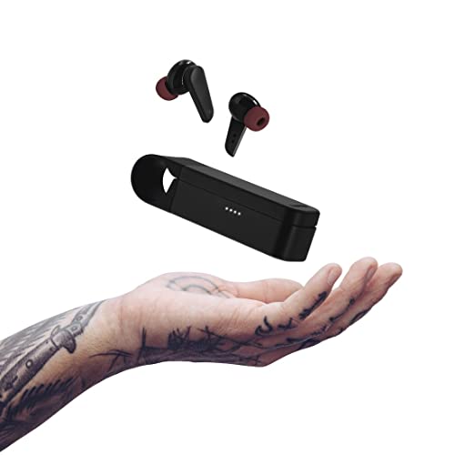 Hama | Auriculares Bluetooth (6h de música, True Wireless, Micrófono Integrado, Sensor táctil, Compatible con Siri y Google Assistant), Color Negro