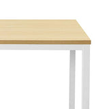 Zinus Jennifer Mesa de escritorio 160x61x74 cm - Mesa de estudio moderna de metal y madera - Mesa de ordenador - Marrón y blanco