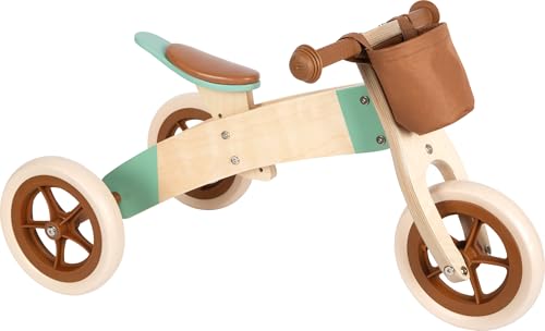 small foot Bicicleta de Aprendizaje y Triciclo marrón Caramelo Maxi, Rueda de Madera, a Partir de 12 Meses, 12498, Color