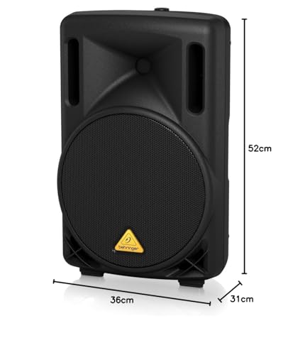 Behringer EUROLIVE B210D Sistema activo de altavoces PA de 2 vías y 200 vatios con woofer de 10" y controlador de compresión de 1,35"