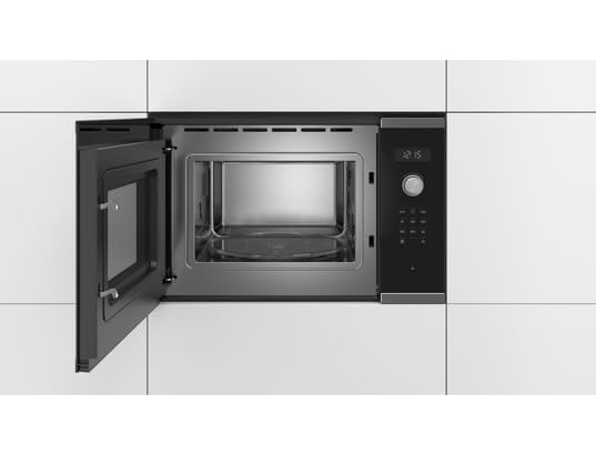 Bosch BFL554MS1F, Serie 6, Microondas, Empotrable, Acero inoxidable