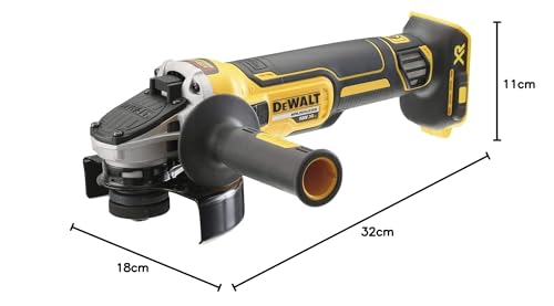 DEWALT DCG405NT-XJ - Mini-Amoladora sin escobillas XR 18V 125 mm sin cargador/batería y con maletín TSTAK II