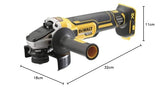 DEWALT DCG405NT-XJ - Mini-Amoladora sin escobillas XR 18V 125 mm sin cargador/batería y con maletín TSTAK II