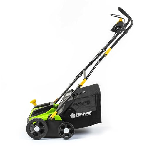 Escarificador y rastrillo eléctrico 2 en 1, 1300 W, Ancho de Corte de 320 mm, depósito de 40 L, Mango Ajustable, Profundidad de Corte de -12 a +10 mm, 2 Cilindros Intercambiables