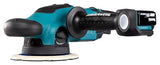 Makita DPO600TKX1 Pulidora excéntrica, 1 batería más cargador en estuche de transporte, azul, 18 V/5,0 Ah