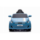 Tachan - Vehículo eléctrico Fiat 500 - De Color Azul - Batería 12v - Control Parental por R/C - +3 años (711T00852 CPA Toy Group)