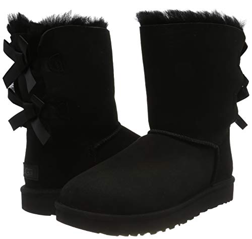 UGG Bailey Bow II, Botas Clásicas Mujer, Negro 40 EU