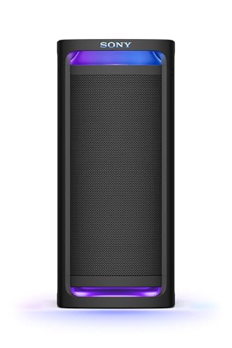 Sony ULT Tower 9AC, Altavoz Bluetooth definitivo para Fiestas, alimentación de Red, 2 Modos ULT Power Sound, Altavoz X-Balanced, iluminación y Sonido 360, entradas de Karaoke, Negro