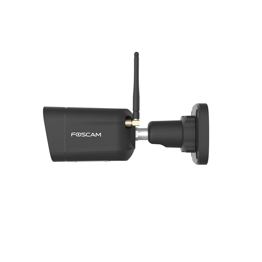 Foscam Cámara IP WiFi de 8 MP QHD para Exteriores con focos y Sirena V8P Negra