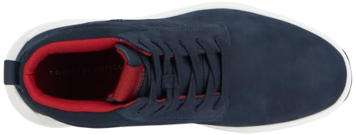 Tommy Hilfiger Botas caña baja Hombre Hybrid Chukka de piel, Azul (Desert Sky), 40