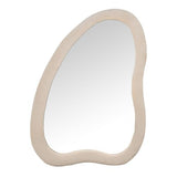 Espejo de pie con Forma de Madera DM y Terciopelo en Beige 68x4x90cm