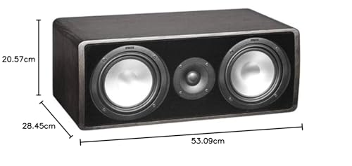Canton Ergo 655 Centro 2.5 Camino Bassreflex Centro/Pequeños Altavoces (110/160 Watts soporte) Negro