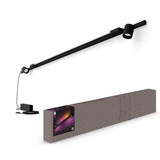 Philips Hue - Kit Perifo Iluminación en carril Luz Blanca y de Colores - Set base de pared (negro) de 200cm con 2 focos y tubo de luz Gradient - Anclajes incluidos