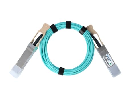 BlueOptics Kompatibles Mellanox MFS1S00-V003E QSFP56 Aktives Optisches Kabel (AOC), 200GBASE-SR4, Ethernet, Infiniband, 3 Meter (MFS1S00-V003E-BO) Marca