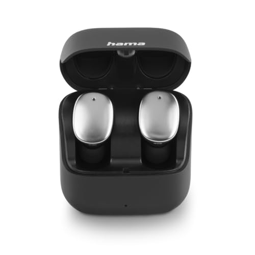 Hama | Auriculares Bluetooth (Control táctil, Resistente a Salpicaduras IPX5, Comandos de Voz, Batería Duradera) Color Negro