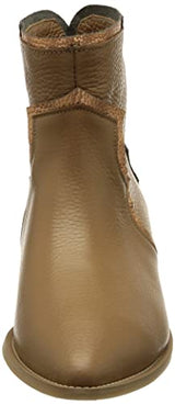 L37 HANDMADE SHOES Botines I Cuero Natural I Zapatos Hechos a Mano I Cómodo y Elegante I Here Comes The Rain I, Bota de Tobillo Mujer, Marrón Claro Dorado, 38 EU