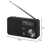 IMPERIAL DABMAN 13 (Dab+, FM, Altavoz, Pantalla, USB, MicroSD, Funcionamiento con batería, batería, pequeño, Control de Botones), Color Negro