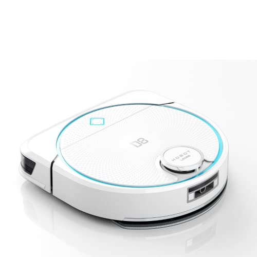 SMARTBOT Robot Aspirador y Fregasuelos - 4 en 1 Aspirador - Friegasuelos - Barre - Pasa la Mopa - Fregasuelos 1.300 Veces/min - Robot Friegasuelos 3 años garantía HOBOT LEGEE-D8 Eco Compactor