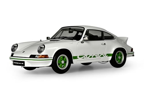 IXO Colecciones 1:8 IXO Porsche 911 RS 2.7 Blanco/Verde - modelismo, maquetas, Kit de construcción, Kit de maquetas, 713 Piezas, Kit de construcción de Coches