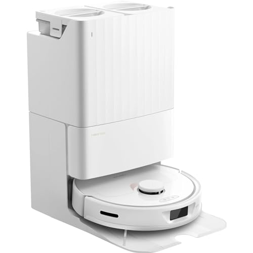 roborock Qrevo Robot Aspirador y fregasuelos, Funciones Automáticas de Vaciado, Lavado, Secado, Limpieza de la Base y Autorrellenado, Mapeo 3D, Potencia de succión de 5500 Pa Aspirador Robot