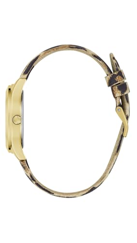 GUESS Reloj Analógico para Mujeres de Cuarzo con Correa en Cuero GW0745L2