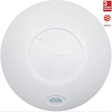 Airflow iCON 30 Ventilador Extractor - 100mm/4-33 l/s de Caudal, Eficiencia Energética 10.7W, 0.062 Amps, Persiana Iris Silenciosa, IPX4, Opciones de Control Múltiple | Garantía de 3 Años
