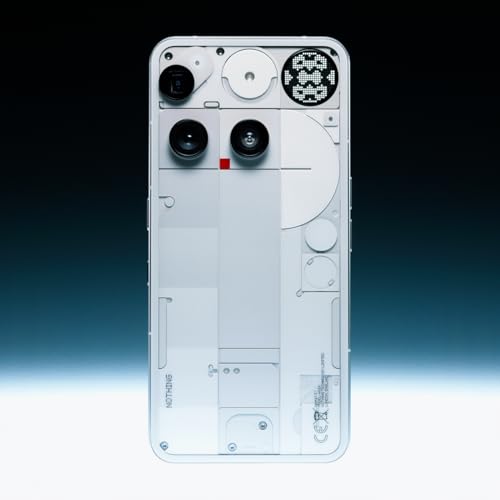 Nothing Phone (3) – Smartphone con Triple Cámara 50MP, Batería de Silicio Carbono de Larga Duración 24h, Pantalla AMOLED 6,67" con 120Hz y Glyph Matrix, 12GB + 256GB - Blanco
