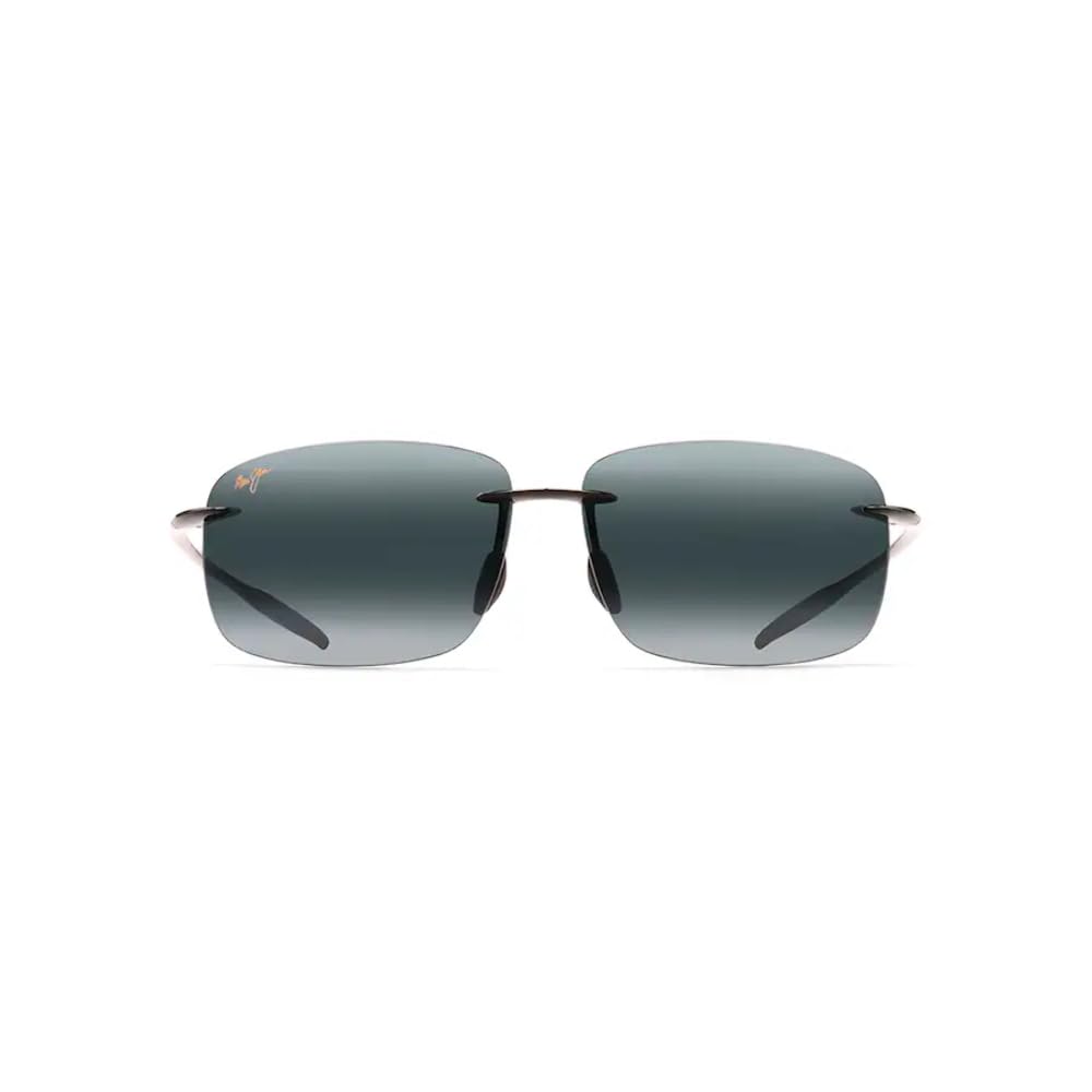 Maui Jim BREAKWALL Gafas, Gloss Black, 63/13/127 Unisex Adultos